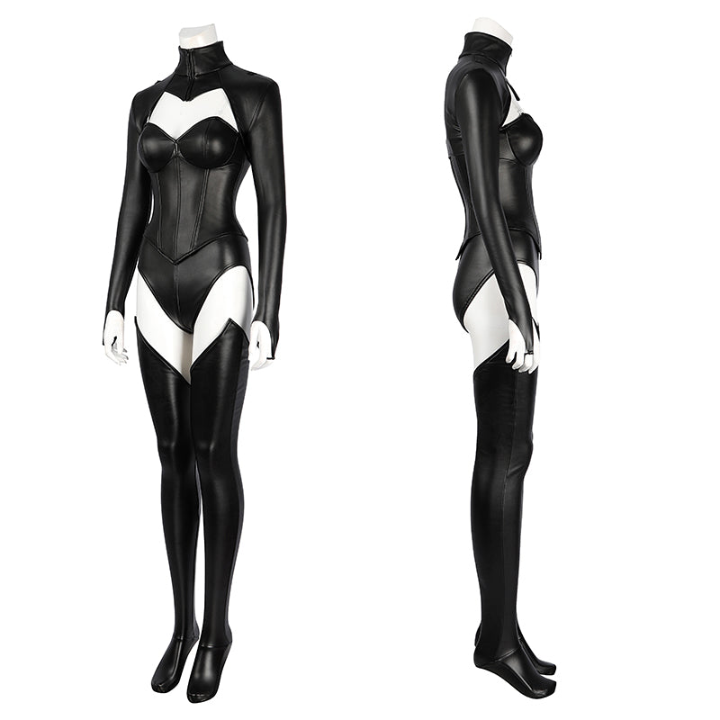 X-Men '97 Goblin Queen Cosplay Costumes Madelyne Pryor Black Bodysuit Cape Halloween Suit