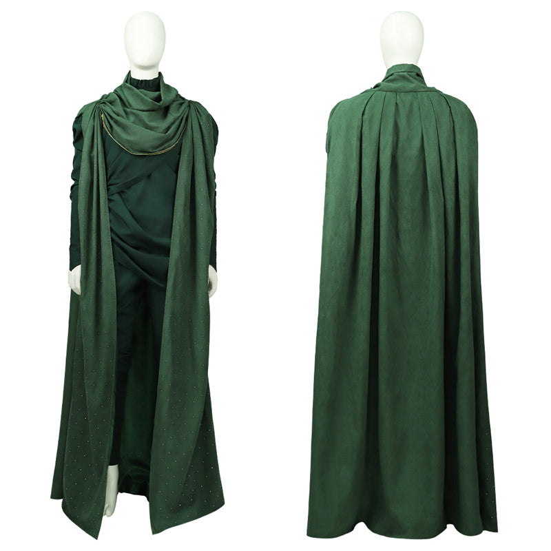 Loki God of Stories Cosplay Costume Loki Season 2 Green Suit Halloween Outfit