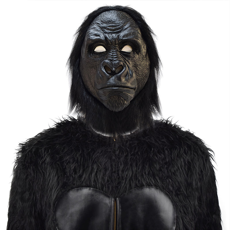 Gorilla Costume King Kong Costume Mascot Onesie Mask Halloween Carnival Suit