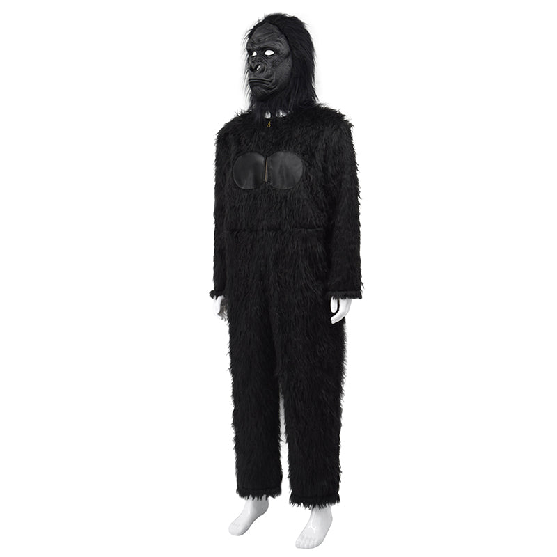 Gorilla Costume King Kong Costume Mascot Onesie Mask Halloween Carnival Suit