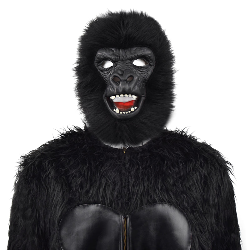 Gorilla Costume King Kong Costume Mascot Onesie Mask Halloween Carnival Suit