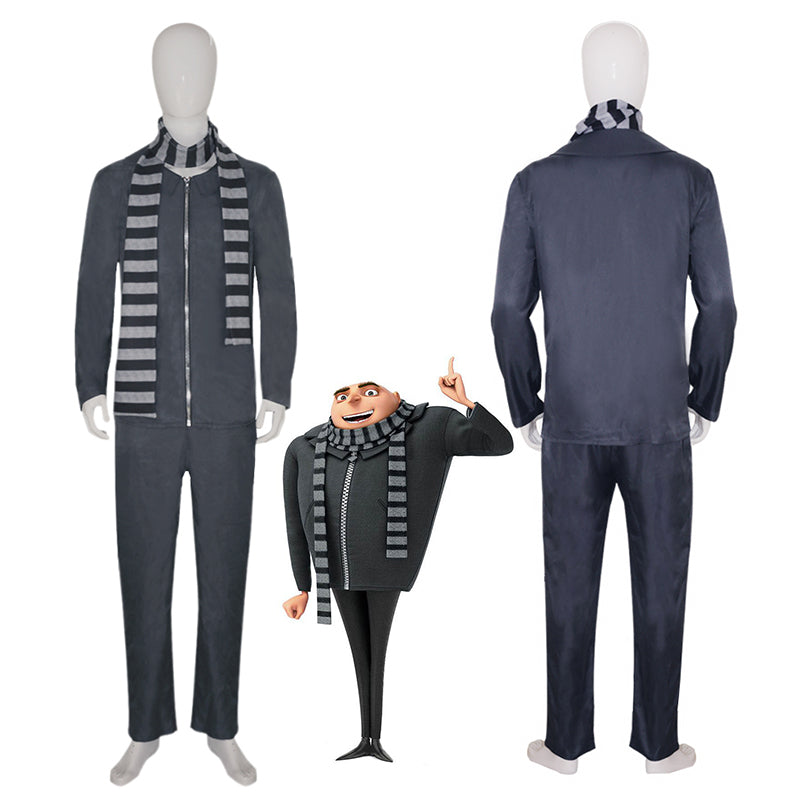 Despicable Me 3 Gru Cosplay Costume Halloween Carnival Suit