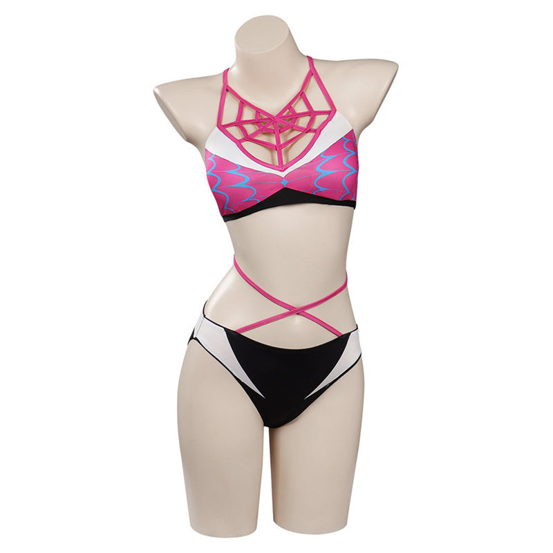 Spider-Man: Across The Spider-Verse Cosplay Gwen Stacy Costume Bathing Suit Swimsuit