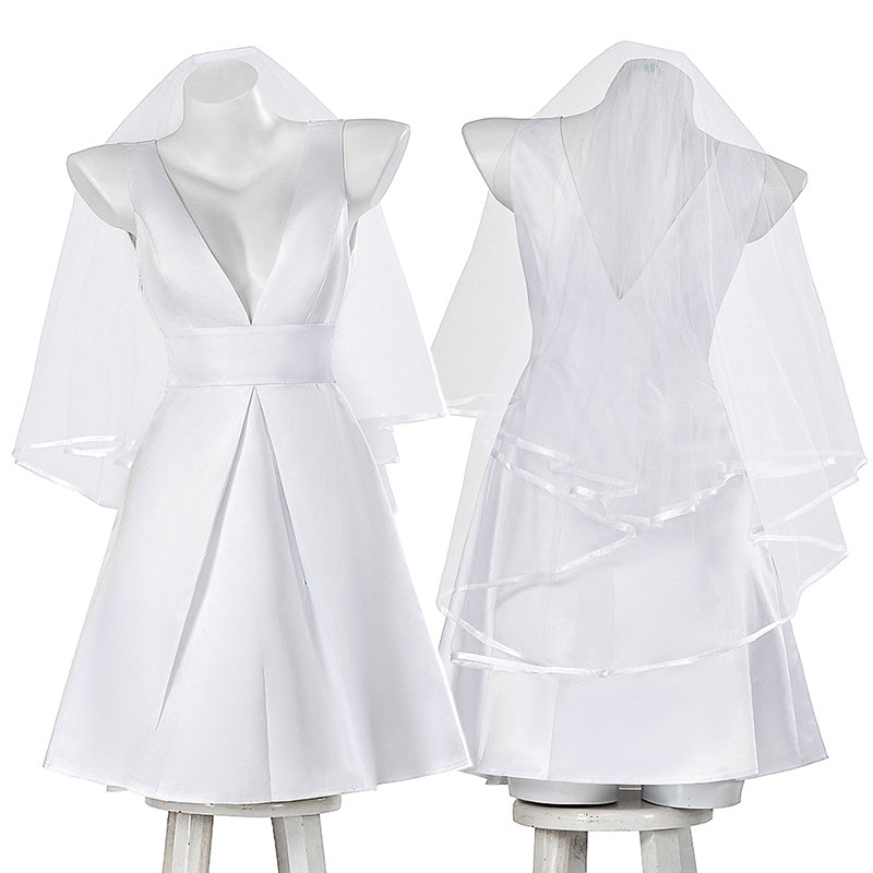 Joker Harley Quinn Wedding Dress Joker 2: Folie A Deux Cosplay Costumes