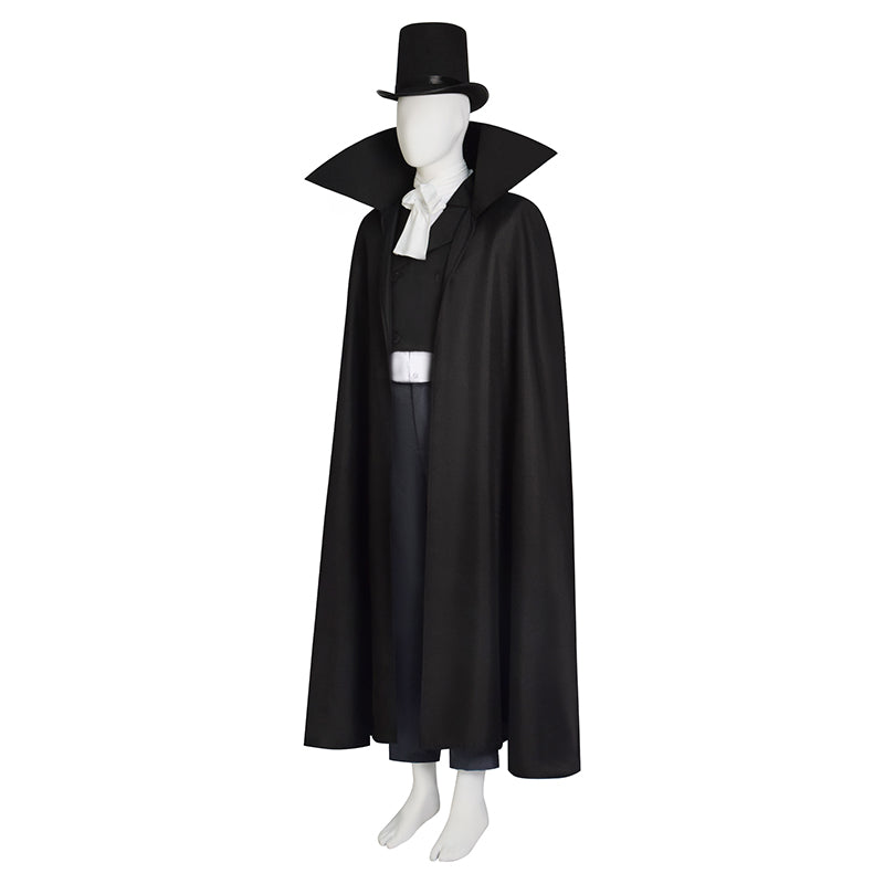 Haunted Mansion Costume The Hat Box Ghost Cosplay Outfit Halloween Carnival Suit