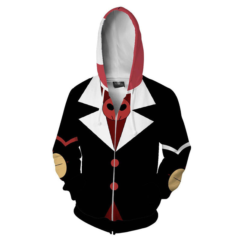 Hazbin Hotel Cosplay Costume Charlie Dust Alastor Moxxie Hoodie Halloween Hooded Sweatshirt