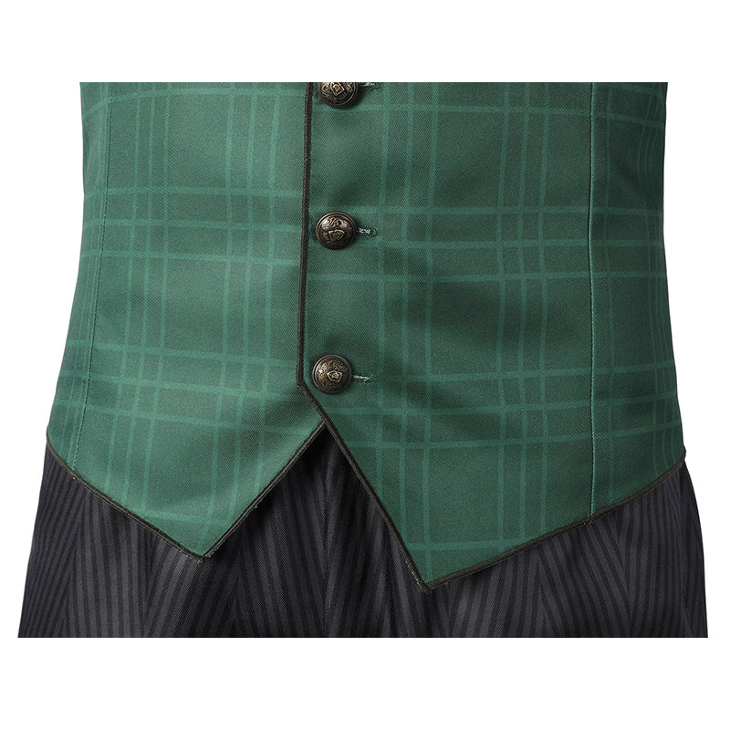 Witchcraft Hogwarts Legacy Slytherin House Cosplay Costume School Uniform Halloween Party Suit