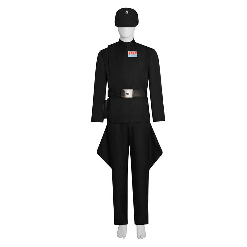 Star Wars Imperial Officer Cosplay Costume Imperial Military Uniform Black Version Suit