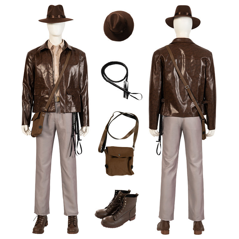 Indiana Jones and the Dial of Destiny 5 Cosplay Professor Dr Jones Halloween Costume