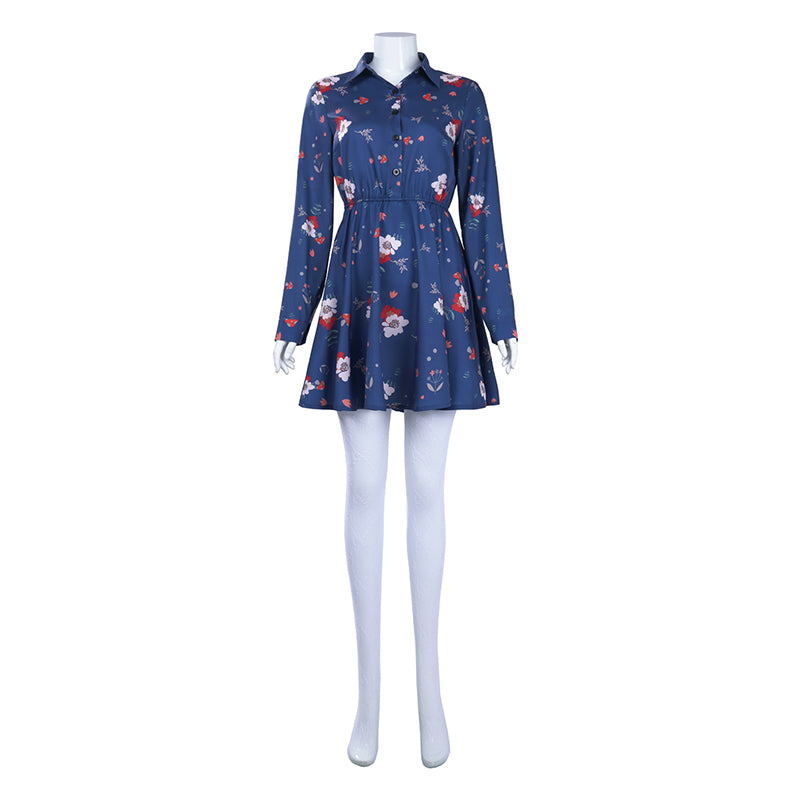 lady gaga joker blue dress Lady Gaga Harley Quinn Costume Joker 2 Music Scene Dress Cosplay Hallo ACcosplay