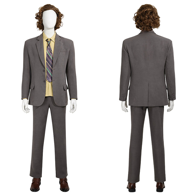 Joker Joaquin Phoenix Cosplay Costume Joker 2 Arthur Fleck Grey Uniform Halloween Outfit