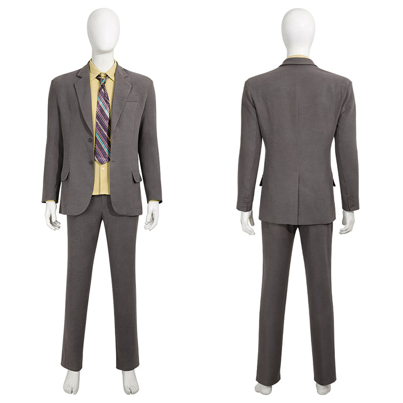 Joker Joaquin Phoenix Cosplay Costume Joker 2 Arthur Fleck Grey Uniform Halloween Outfit