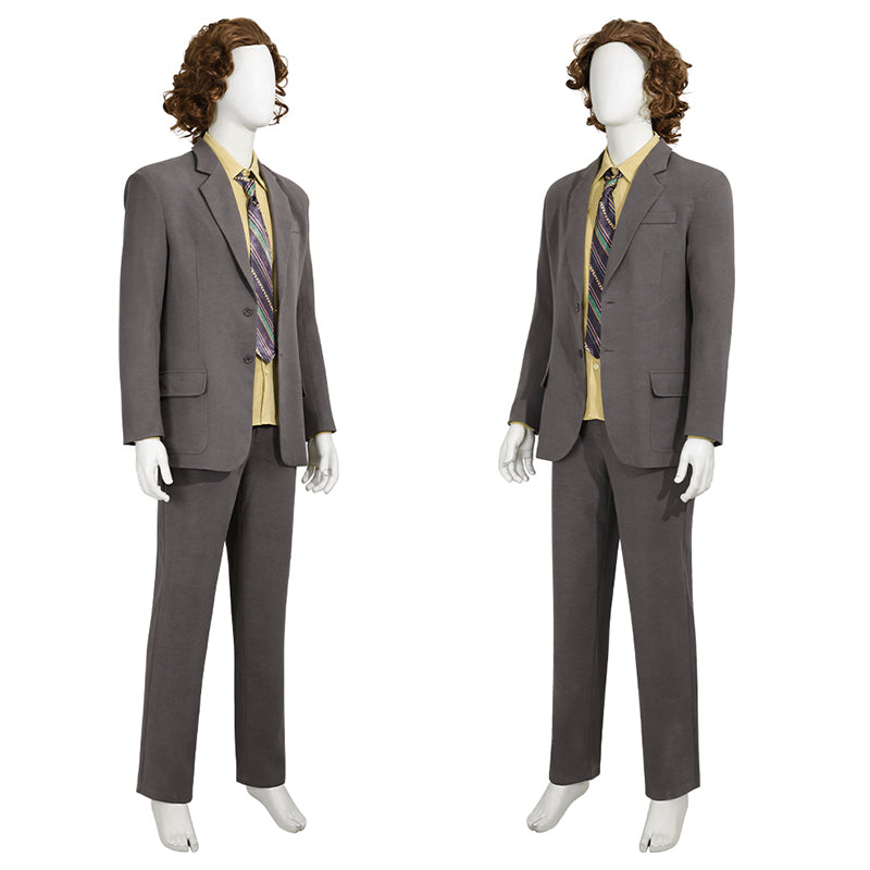 Joker Joaquin Phoenix Cosplay Costume Joker 2 Arthur Fleck Grey Uniform Halloween Outfit