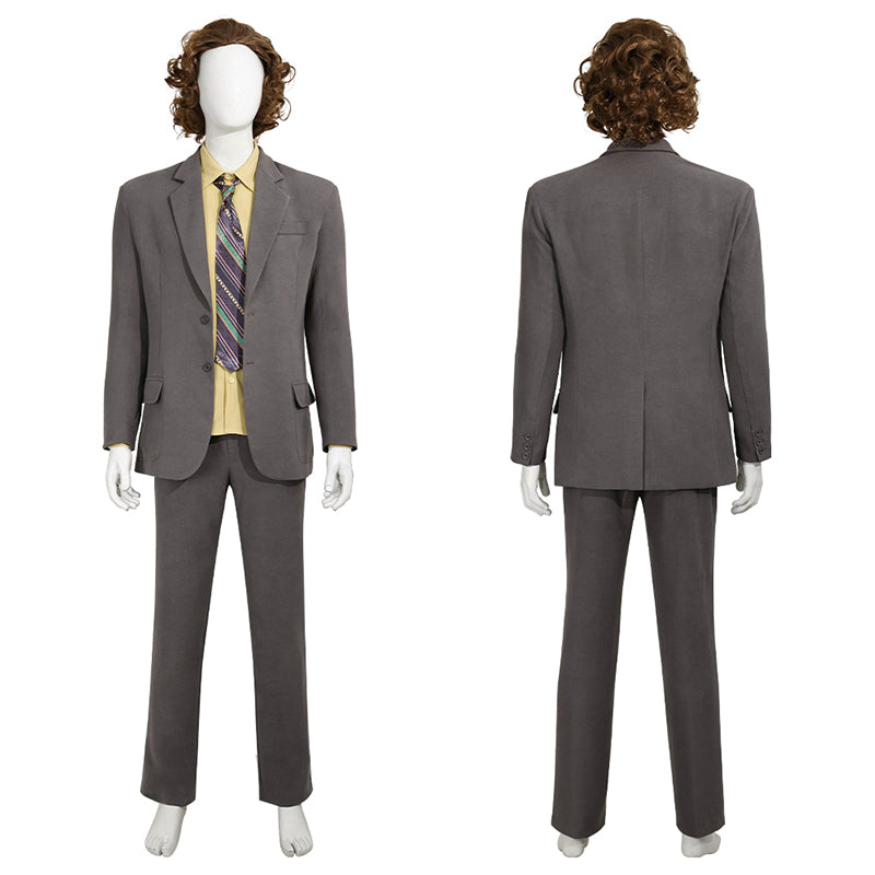 Joker Joaquin Phoenix Cosplay Costume Joker 2 Arthur Fleck Grey Uniform Halloween Outfit