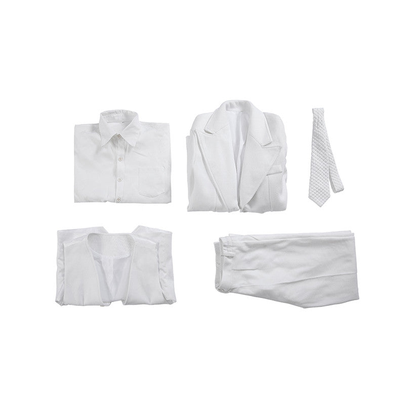 Joker 2 White Suit Joker Arthur Fleck Uniform Cosplay Costume Joker Halloween Outfit