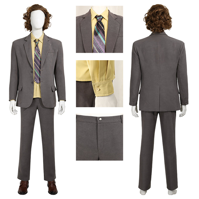 Joker Arthur Fleck Cosplay Costume Joker: Folie A Deux Joaquin Phoenix Gray suit Halloween Outfit