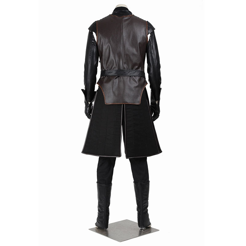 Game of Thrones Season 8 Jon Snow Cosplay Costume Halloween Party Suit