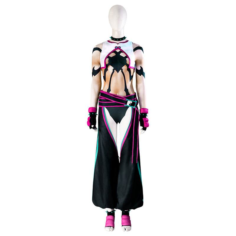 Street Fighter Juri Han Cosplay Costume Game Spider Juri Uniform Halloween Party Suit