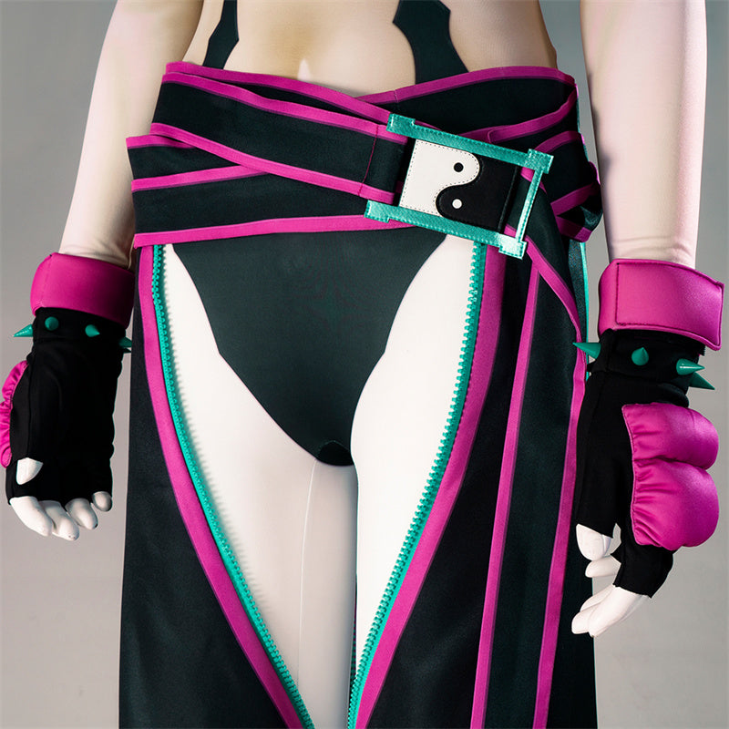 Street Fighter Juri Han Cosplay Costume Game Spider Juri Uniform Halloween Party Suit