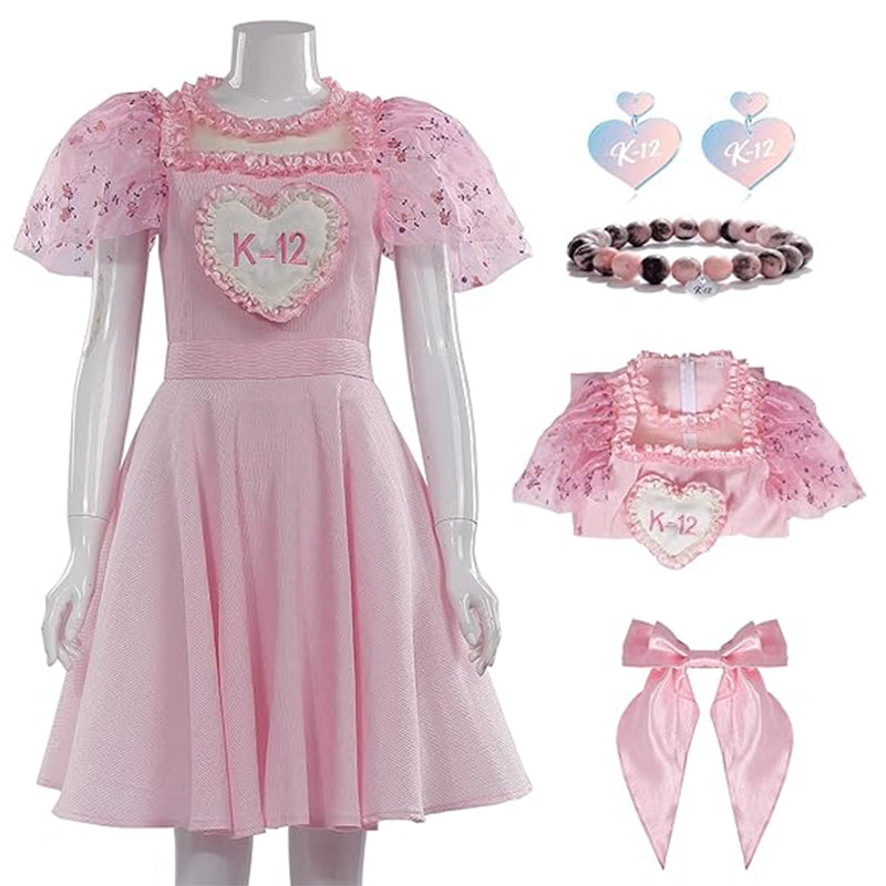 K 12 Costume K12 Pink Dress K-12 Cosplay Wigs Outfit