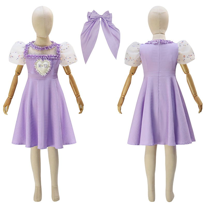 Kids K-12 Crybaby dress Melanie Martínez K-12 Cosplay Costumes K 12 Purple Dress