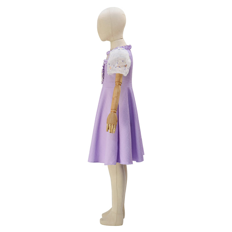 Kids K-12 Crybaby dress Melanie Martínez K-12 Cosplay Costumes K 12 Purple Dress