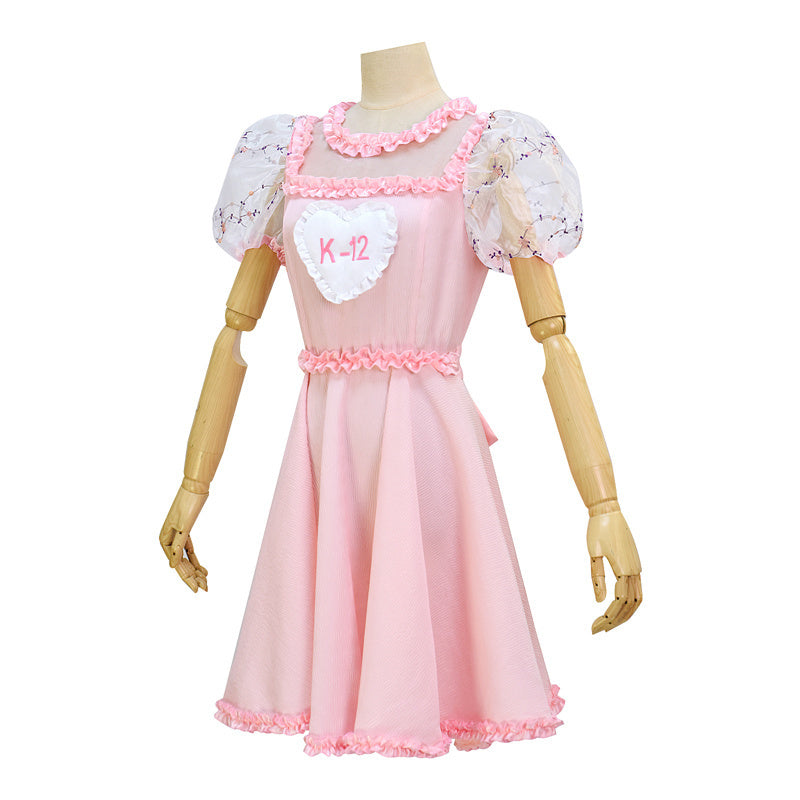 K-12 Dress Melanie Martinez K 12 Cosplay Costume K-12 Crybaby Dress White Embroider Sleeves