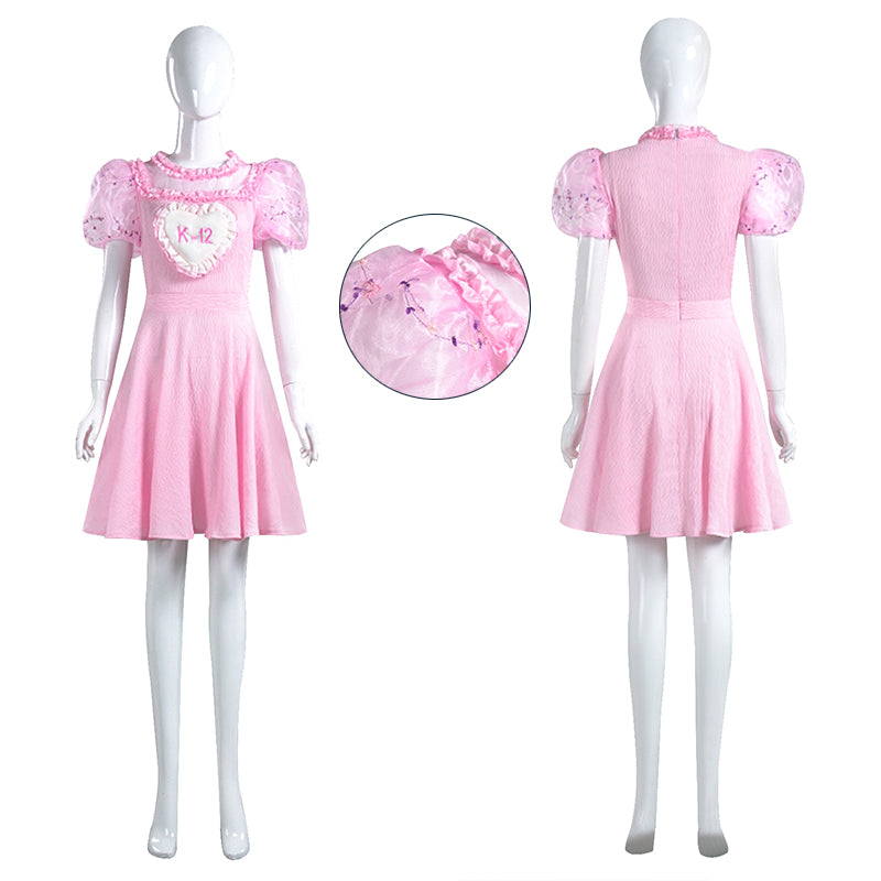 Melanie Martinez K 12 Cosplay Costume K-12 Baby Pink Dress Halloween Suits