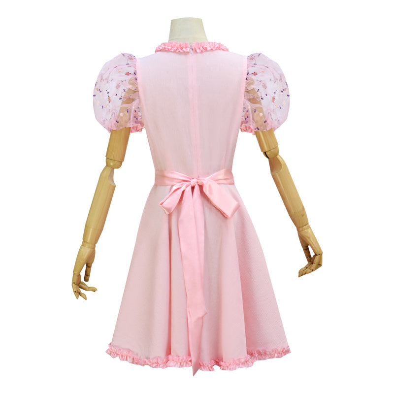 K-12 Dress Melanie Martinez K 12 Cosplay Costume K-12 Crybaby Dress Pink Embroider Sleeves