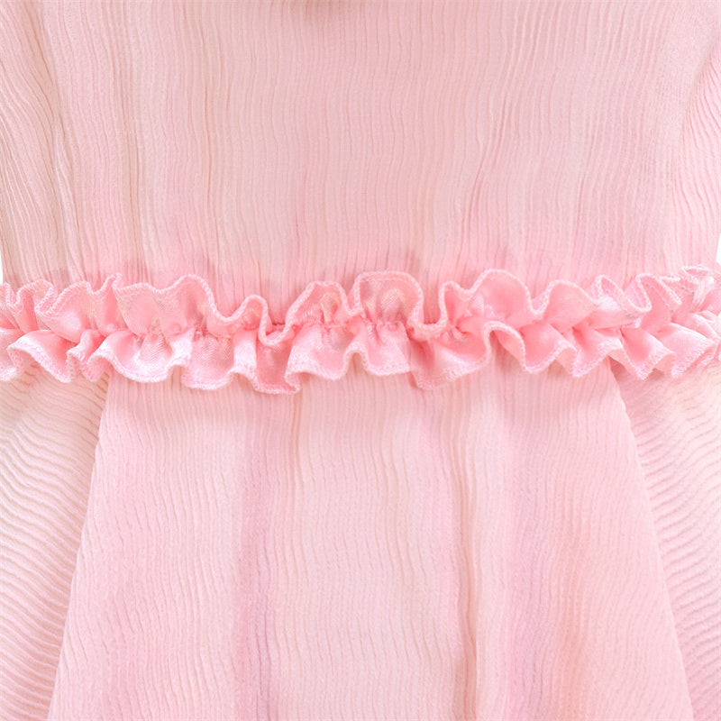 K-12 Dress Melanie Martinez K 12 Cosplay Costume K-12 Crybaby Dress Pink Embroider Sleeves