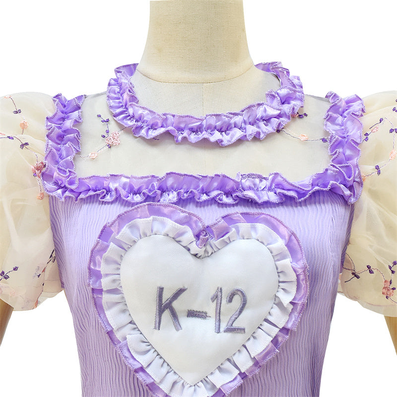 Adult K-12 Purple Dress Melanie Martinez K12 Cosplay Costume K-12 Crybaby Dress