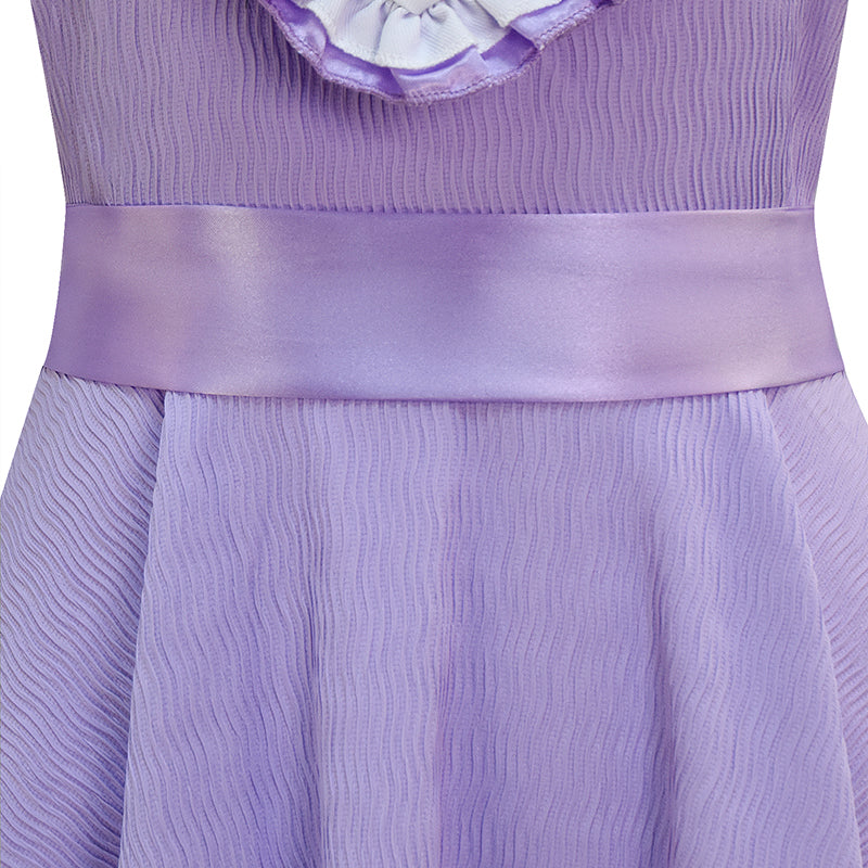 K-12 Purple Dress Melanie Martinez K 12 Cosplay Costume Beige Embroider Sleeves