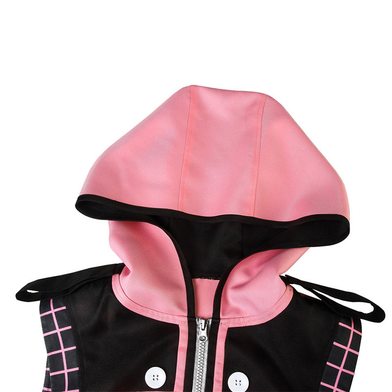 Kairi Cosplay Kingdom Hearts 3 Costume Game Pink Battle Suit Halloween Outfit