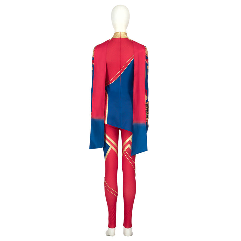 2023 Kamala Khan Cosplay Costume Captain Superhero Battle Suit Supergirl Halloween Outfit