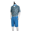 2023 Barbie Movie Ken Cosplay Costume Ken Blue Shirt Shorts Outfits Halloween Carnival Suit
