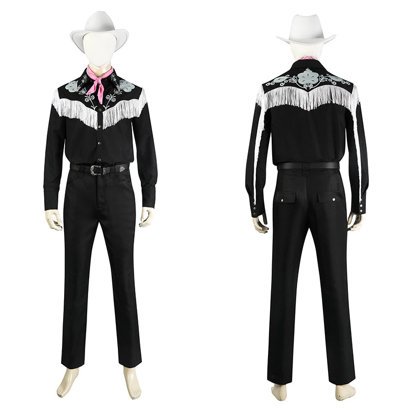 2023 Barbie Movie Ryan Gosling Cosplay Costume Ken Cowboy Outfit Halloween Suit
