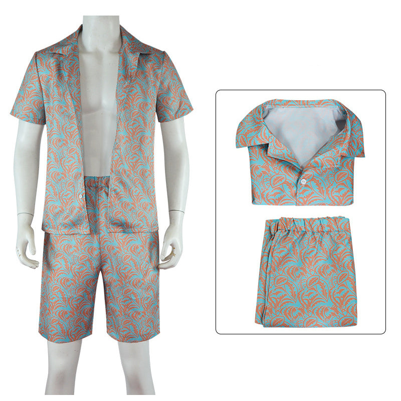Barbie Movie Ken Cosplay Costume Ken Beachwear Summer Outfit Halloween Carnival Suit
