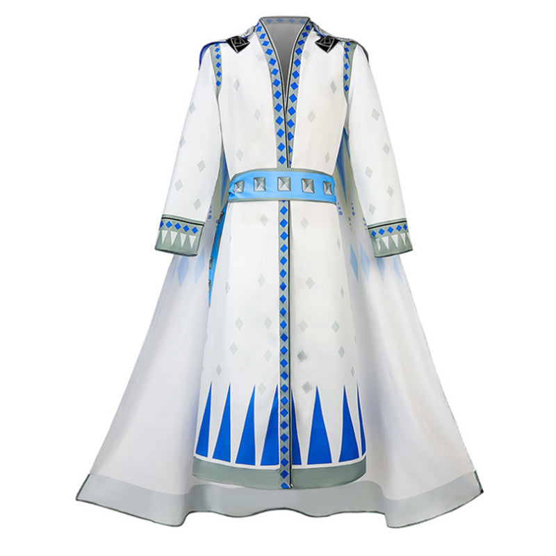 King Magnifico Cosplay Costume 2023 Film Wish White Cape Outfit Halloween Party Suit