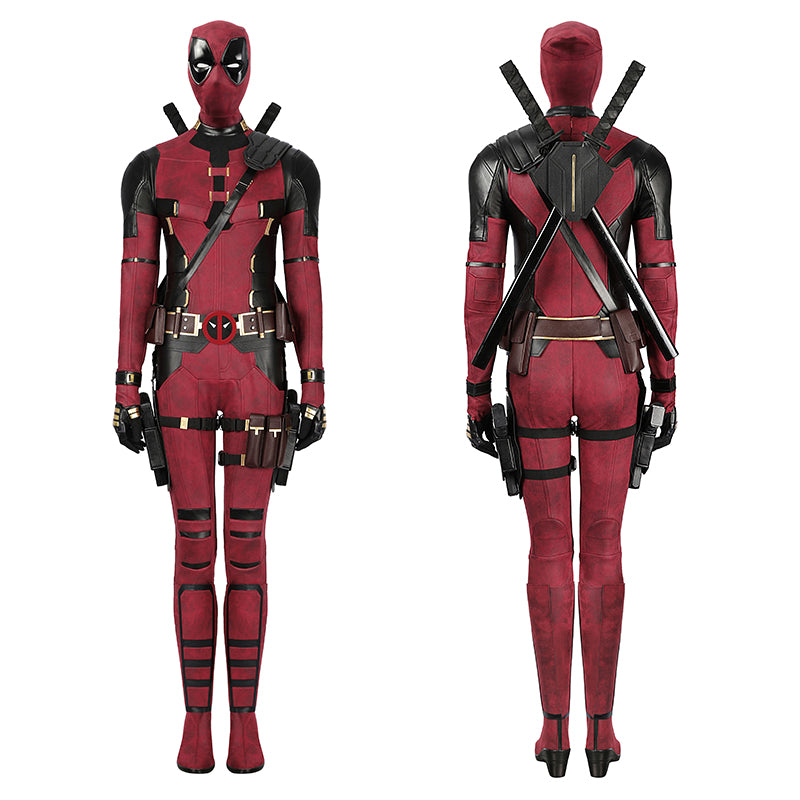 Lady Deadpool Cosplay Costume Deadpool 3 Wanda Wilson Red Suit Halloween Outfit