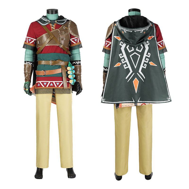 Link Hylian Tunic Suit The Legend of Zelda Tears of The Kingdom Cosplay Costume