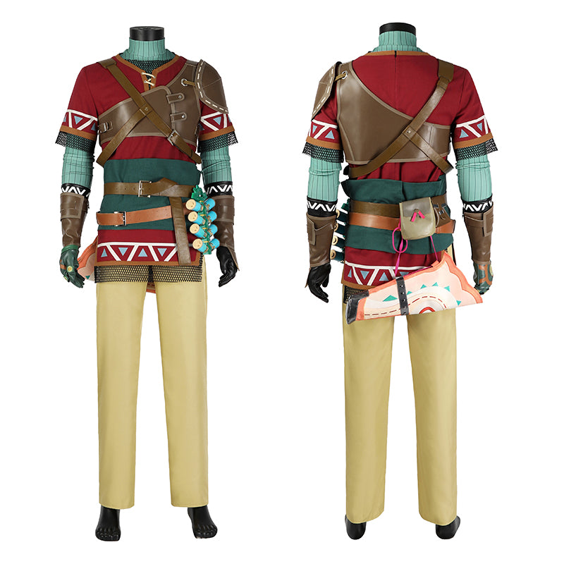 Link Hylian Tunic Suit The Legend of Zelda Tears of The Kingdom Cosplay Costume