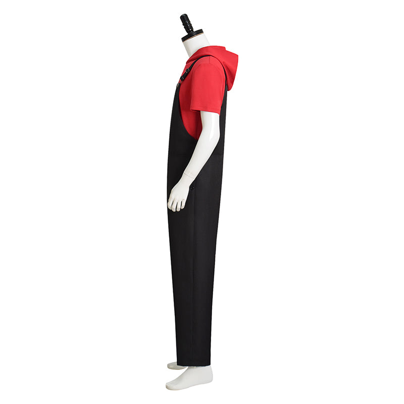 One Piece Luffy Cosplay Costume Monkey D Luffy Red Overalls Outfits Halloween Suit