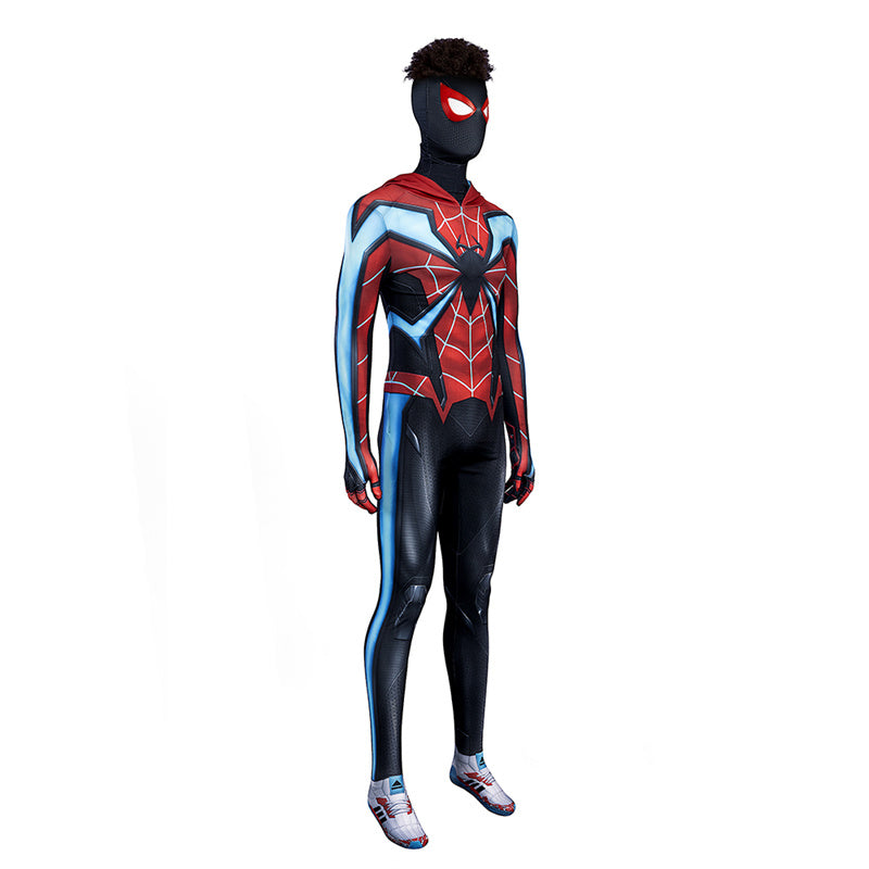 Miles Morales Evolved Suit Spider-Man 2 PS5 Cosplay Costumes Halloween Jumpsuit