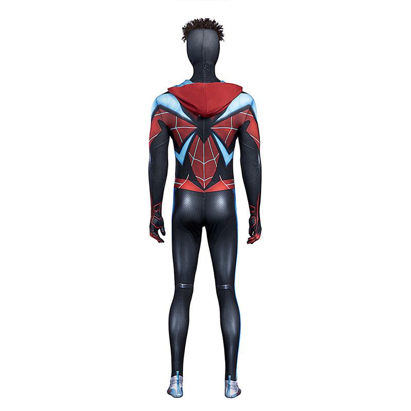 Miles Morales Evolved Suit Spider-Man 2 PS5 Cosplay Costumes Halloween Jumpsuit