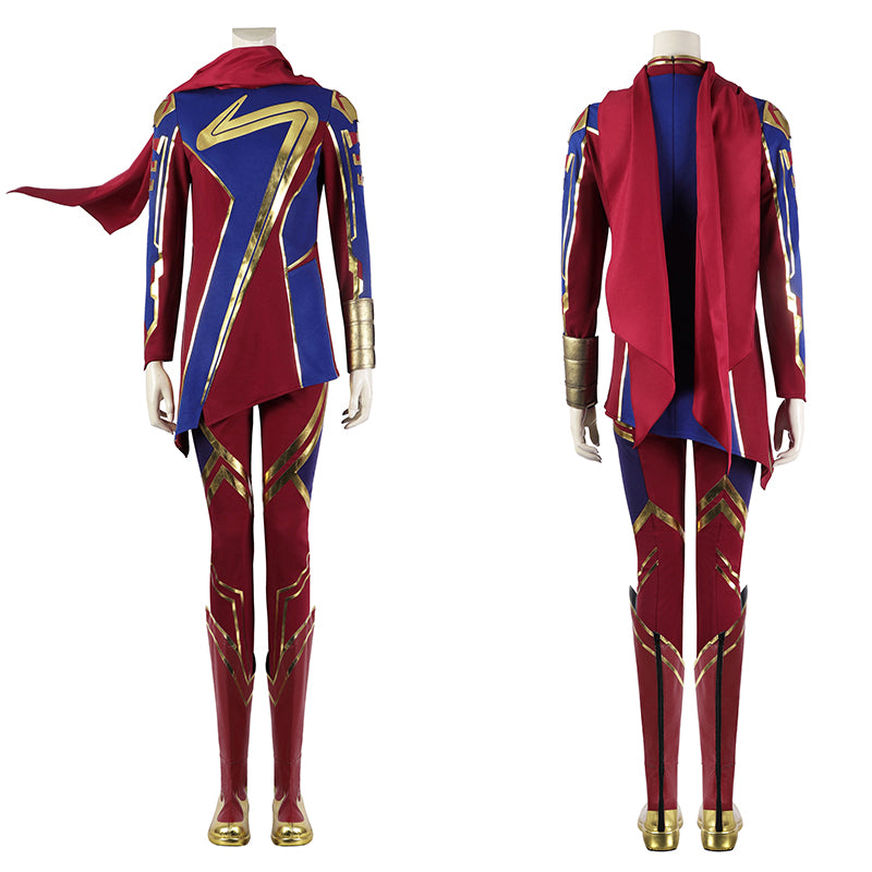 2023 Ms. Marvel Cosplay Captain Marvel Kamala Khan Costume Halloween Party Suit