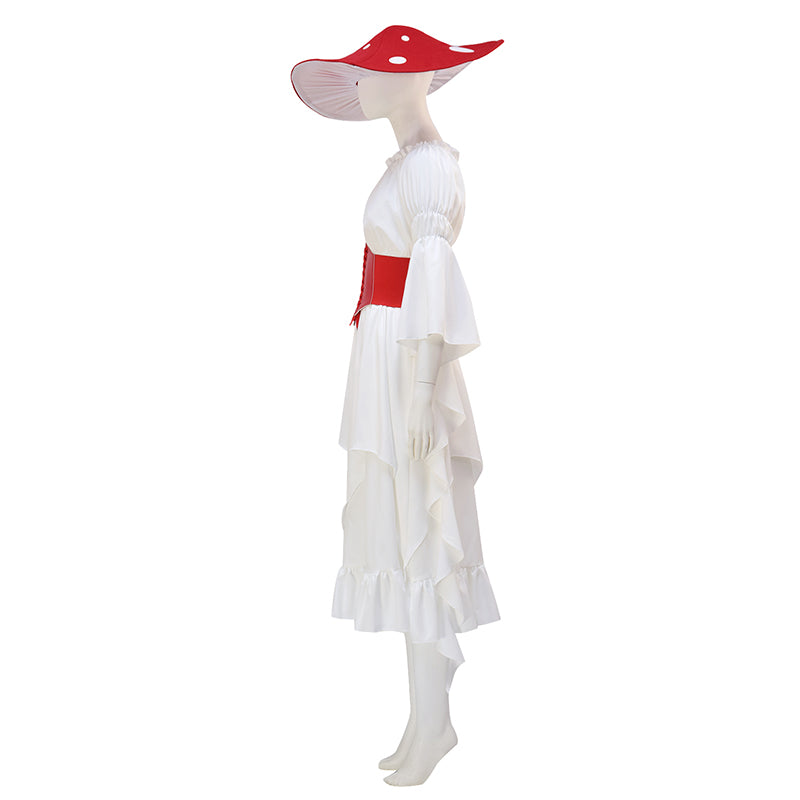 Renaissance Mushroom Medieval Cosplay Costume Medieval Dress Victorian Fairy Retro Dress Halloween Suit