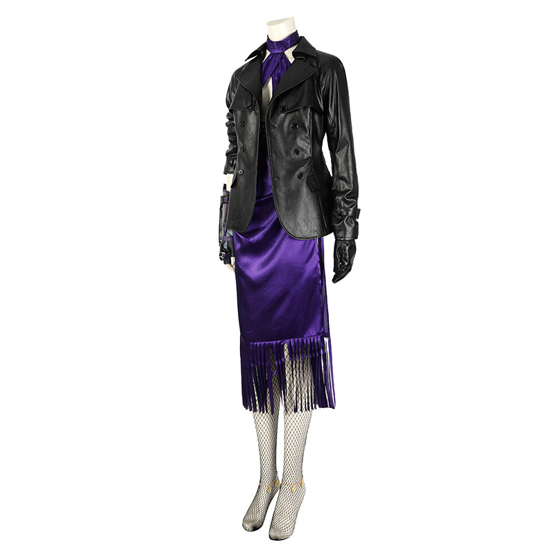 Nina Williams Tekken 8 Cosplay Costume Leather Jacket Dress Suit Halloween Outfit