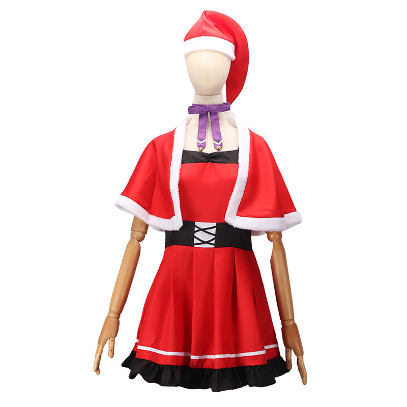 Oshi no Ko Christmas Dress Anime Hoshino Ai Cosplay Costume Christmas Red Suit