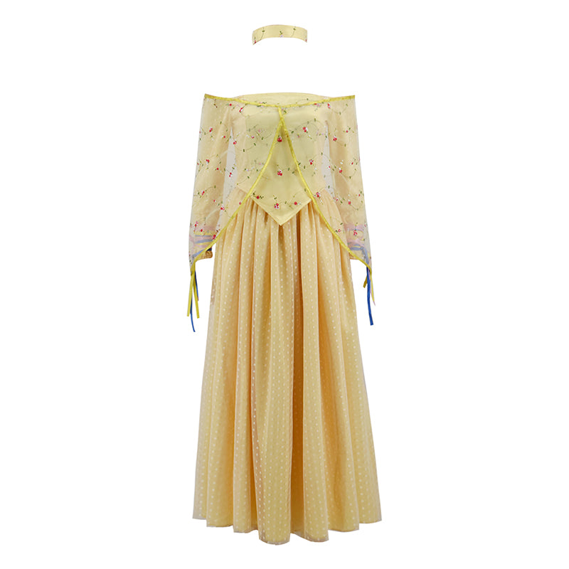 padme yellow dress Padmé Amidala Dress Women's Movie Cosplay Vacation Retro Vintage Medieval Carnival Masquerade Party Evening
