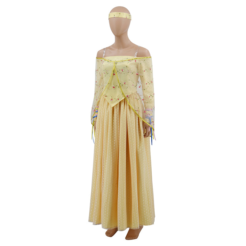 Padme Amidala Yellow Dress Star Wars Padme Cosplay Costume Halloween Party Suit